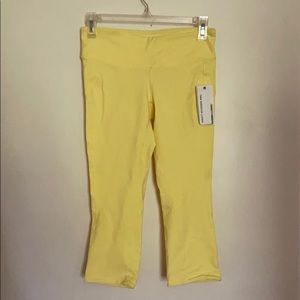 J.Crew X NB yellow workout leggings